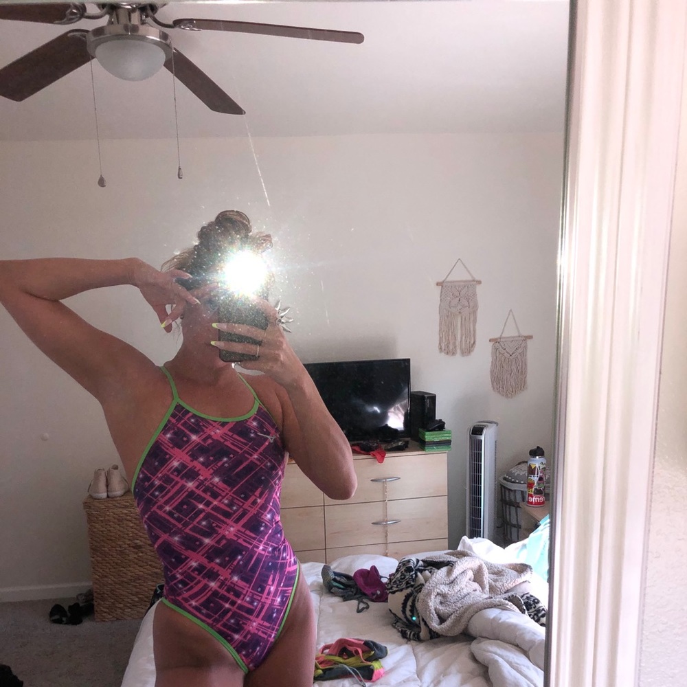 One piece swim training suit. Size M. Size 28